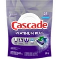 thumbnail image 1 of Cascade Platinum Plus Dishwasher Pods, Dish Detergent ActionPacs, Fresh 21CT, 1 of 7
