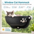 thumbnail image 4 of OJSFQUFP 20.5in Cat Window Suction Cup Cat Window Seat Breathable Cat Bed with Cutout Mounted Window Cat Shelf, 4 of 9