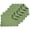Green & Withe, variant on Quilted Placemats Set of 6 Washable-13x18 inches Rectangular Placemats for Kitchen Table-100% Cotton Fabric Rectangular Table Mats, (Dark Brown)