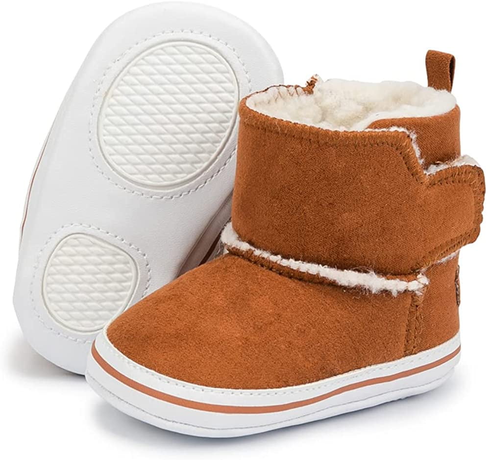 Meckior Baby Girls Cowboy Tassel Boots Side Zipper Moccasins Soft Bottom Non-Slip Toddler Shoes 