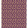 thumbnail image 3 of Ambesonne Tropical Duvet Cover Sets, Exotic Parrot Birds Flying, 2-Twin, Mustard Dark Grey and Purple, 3 of 3