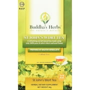 Pure St John Wort's Flower Tea - 22-Count Tea Bags (4 Pack) - Natural Herbs for Positive Mood