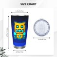 thumbnail image 4 of Saiise Geometry Dash Print Tumbler 20 Oz Stainless Steel Vacuum Insulated with Straw Coffee Cup for Home,Office,Outdoor Works Great for Ice Drinks and Hot Beverage, 4 of 8