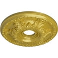 thumbnail image 3 of Ekena Millwork 18"OD x 3 1/2"ID x 2 1/2"P Granada Ceiling Medallion (Fits Canopies up to 6 5/8"), Hand-Painted Rich Gold, 3 of 5