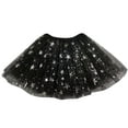 thumbnail image 3 of HBGVBA Little Girl's Ballroom Dance Skirt,Layered Mesh Skirt,Kids 1-6 Years Star Print Elastic Waist Mesh Dance Layered Princess Skirt, 3 of 3