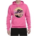thumbnail image 2 of Wild Bobby Let Our Classroom Adventure Begin Mountain Sunset Light Colors Pop Culture Unisex Hoodie Sweatshirt, Neon Pink, 3X-Large, 2 of 6