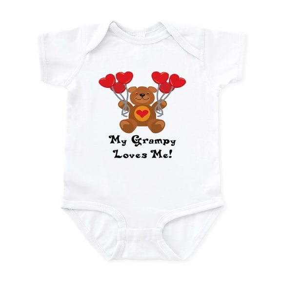 CafePress - My Grampy Loves Me! Infant Bodysuit - Baby Light Bodysuit, Size Newborn - 24 Months