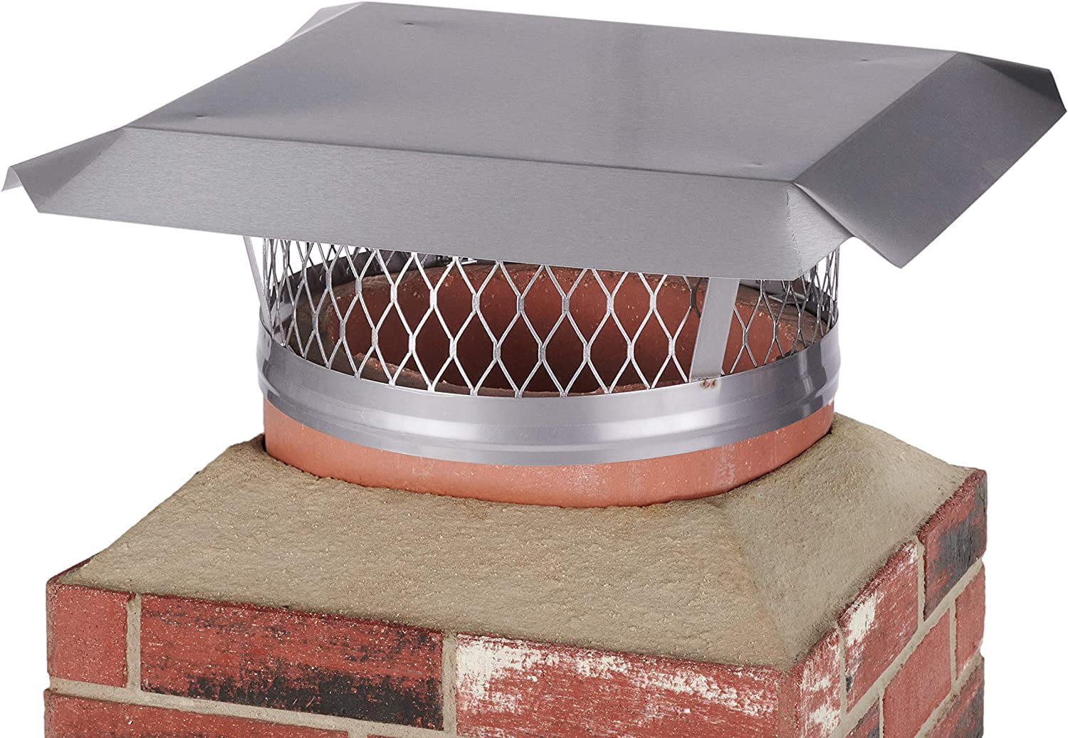 HY-C LC11 Round Clamp-on Single-Flue Liner Stainless Steel Chimney Cap (11")