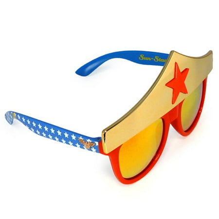 Sunstaches Officially Licensed Woman Sunstaches, Star Wonder, Dc comics sunstaches sunglasses. By Largemouth