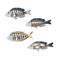 thumbnail image 3 of 4 adornos decorativos de pared de peces, artesanías rústicas de playa, temática , esculturas de madera mediterráneas para cocina y oficina., 3 of 9