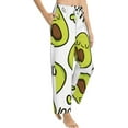 thumbnail image 3 of PISONIC Funny Avocado Printed Women's Pajama Pants, Comfy Pajama Bottoms With Pockets&Drawstring, 3 of 7