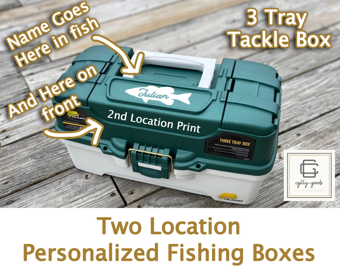 Personalized Plano Fishing Box 3 Tray Tackle Box Walmart