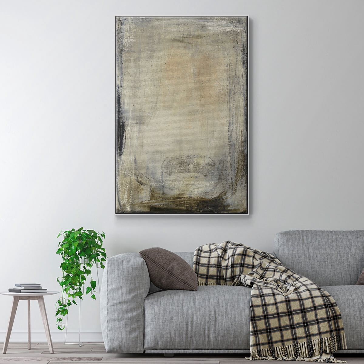 This is the Picture Framed Premium Gallery Wrapped Canvas - Ready to Hang - 25 x 37 - White Floating Frame