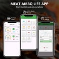 thumbnail image 6 of Wireless Digital Food Thermometer,Smart Bluetooth Meat Thermometer with App,656 Ft Range,Grill Thermometer For Outside,Single Probe, 6 of 8