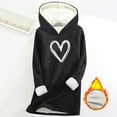 thumbnail image 2 of Xdegoge Fleece Jackets for Women Plaid Flannel Hoodies Long Sleeve Hooded Sweatshirts with Pockets, 2 of 4