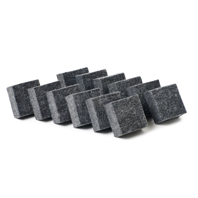 Borradores Charles Leonard de fieltro carbón 5x5 cm paquete de 12
