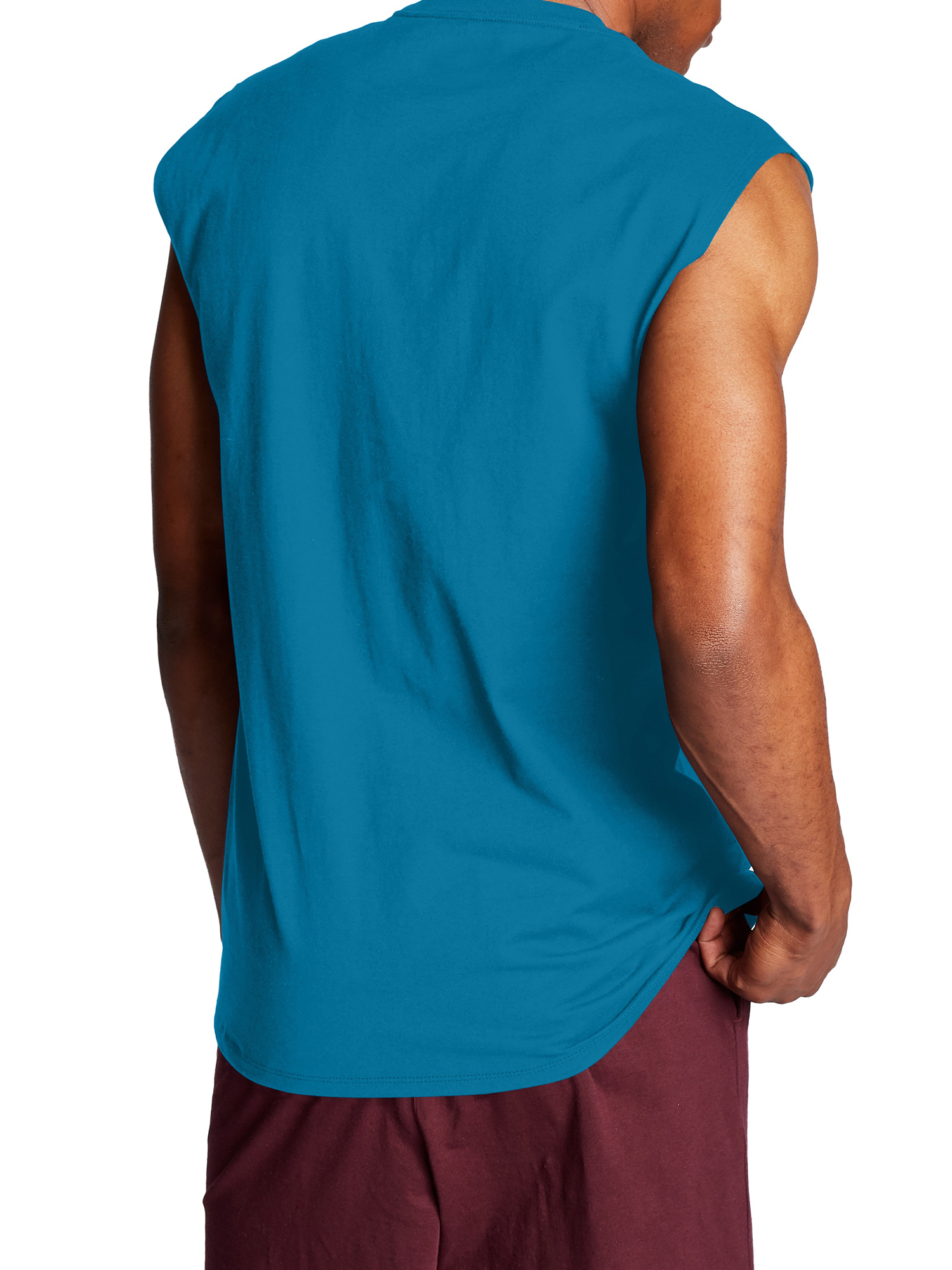 Champion Men's and Big Men's Script Logo Classic Jersey Muscle Tee, Sizes S-2XL