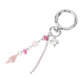 thumbnail image 6 of Unique Bargains 1 Pc Handbag Charm Keychain Durable Metal Bag Accessories Silver Tone Rose Red, 6 of 6