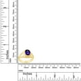 thumbnail image 4 of AFFY Celtic Lady's Simulated Alexandrite Ring In 14K Yellow Gold Plated 925 Sterling Silver Jewelry for Ladies, Ring Size 14, 4 of 4