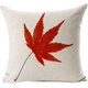 thumbnail image 5 of Funda de almohada de lino y algodón con diseño de hoja de arce, funda de almohada suave para sofá, hogar, coche, oficina, decoración, 11 Feliz Sencillez, 5 of 5