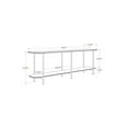 thumbnail image 2 of Manhattan Comfort Console Table d'Appoint Celine 70.86 avec Pieds en Acier Noir, 2 of 5