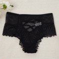 thumbnail image 2 of WULMLEO Women Panties Lace Sexy Naughty Panty Seamless Criss-Cross Lingerie High Rise Thongs Sexy Plus Size Underwear Black S, 2 of 3