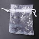 thumbnail image 3 of 500 PCS Organza Bolsas de Regalo de Boda Bolsas con CordóN de Joyería Bolsas Copos de Nieve Blancos Plateados Impresos Bolsos de Fiesta Transparentes, 3 of 5