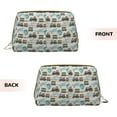 thumbnail image 3 of Easygdp Transport Train Leather Makeup Bag Zipper Pouch Travel Cosmetic Organizer for Women and Girls, Make up Bag with Zipper, 3 of 8