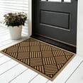 thumbnail image 5 of MeyJey Indoor Doormat 24"x36", Non Slip Door Mats for Inside Washable, Front Door Entry Rug for Entryway Indoor, Dirt Trapper Absorbent Welcome Floor Mats for Home Indoor, Black/Brown, 5 of 10