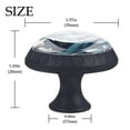 thumbnail image 4 of 4 Pcs Whale Knobs for Kitchen Cabinet Cupboard Dresser Bookcase Drawer Pulls Handles Round Home Decor, 4 of 8