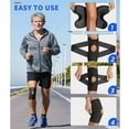 thumbnail image 3 of iMucci Adjustable Knee Brace for Men and Women, Breathable Compression Knee Support Braces with Side Stabilizers for Meniscus Tear Knee Pain, ACL MCL Arthritis Injuries Recovery, 3 of 8