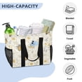 thumbnail image 5 of WOBOGO Honeycomb with Bees Pattern Tote Shopping Bag Reusable Heavy Duty Durable Foldable Washable 15.4×12.8×9.8in, 5 of 8