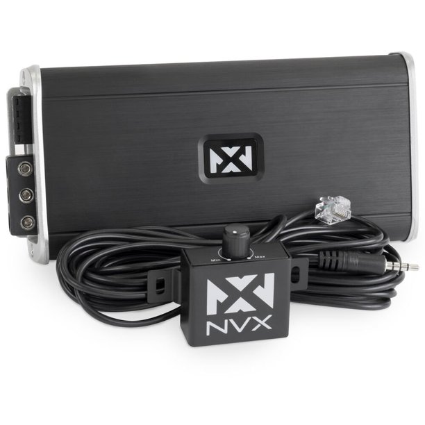NVX VADM1 500W RMS Class D Monoblock Car/Marine/Powersports Amplifier with Bass Remote