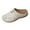 White, variant on Ladies' Fashionable Plus Size Slippers with Hollow Pattern on the Toe Solid Color Wedge Heel Thick Sole Black 37
