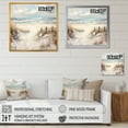 thumbnail image 4 of Designart "Charming Seaside Escape V" Beach Floater Framed Wall Art Prints, 4 of 5