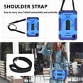 thumbnail image 6 of Dteck for Samsung Galaxy Tab A9 Case 8.7 Inch 2023 SM-X110/X115 with Crossbody Strap, 360°Rotating Adjustable Shoulder Hand Strap & Stand Military Grade Shockproof Protective Case, Blue, 6 of 8