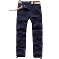 thumbnail image 1 of Pantalones Honeeladyy para hombre, lisos, multibolsillos, lavados, informales, para exteriores, de senderismo, 1 of 2
