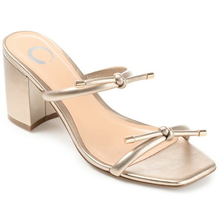 

Journee Collection Womens Jessa Tru Comfort Foam Open Square Toe Block Heel Sandals