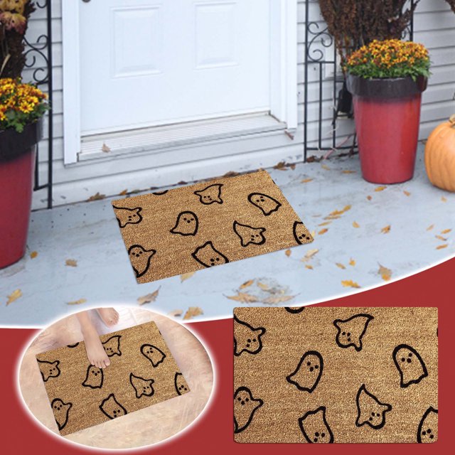 Up to 65% Off SMihono New Halloween Door Mat Cartoon Floor Mat Hallway Kitchen Foot Mat Soft Carpet