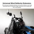 thumbnail image 3 of Motorcycle Windshield Extension Universal Adjustable Airflow Windscreen Extender Fits All Motobikes (Transparent), 3 of 5