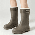 thumbnail image 4 of Willtoo Rain Boots for Women Lined Warm Waterproof Ankle Boots Anti-Slip Mud Shoes Thick Sole Wearable Water Shoes Rubber Outdoor Car Wash Shoes, 4 of 4