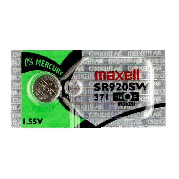 1 x Maxell 371 Watch Batteries, SR920SW or 370 Battery