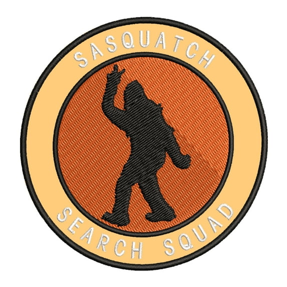 Sasquatch Search Squad 3.5" Iron On Or Sew On Embroidered Fabric Badge Patch Unexplained Mysteries Iconic Series