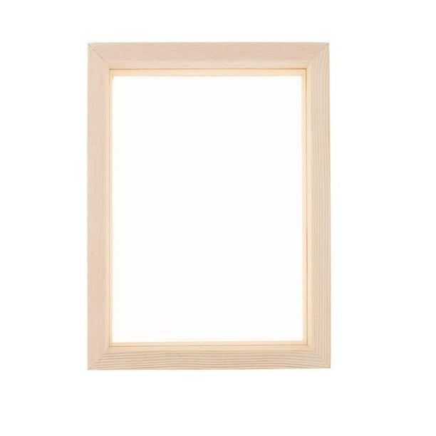 Rongfmy Transparent Single Picture Frame Wooden Frame Decor with Glass