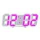 thumbnail image 1 of Reloj de pared LED, despertador, termómetro digital 3D inteligente, 1 of 8