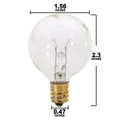 thumbnail image 2 of Satco 25 Watt G12 1/2 Incandescent - Clear - 1500 Average rated hours - 180 Lumens, 2 of 2