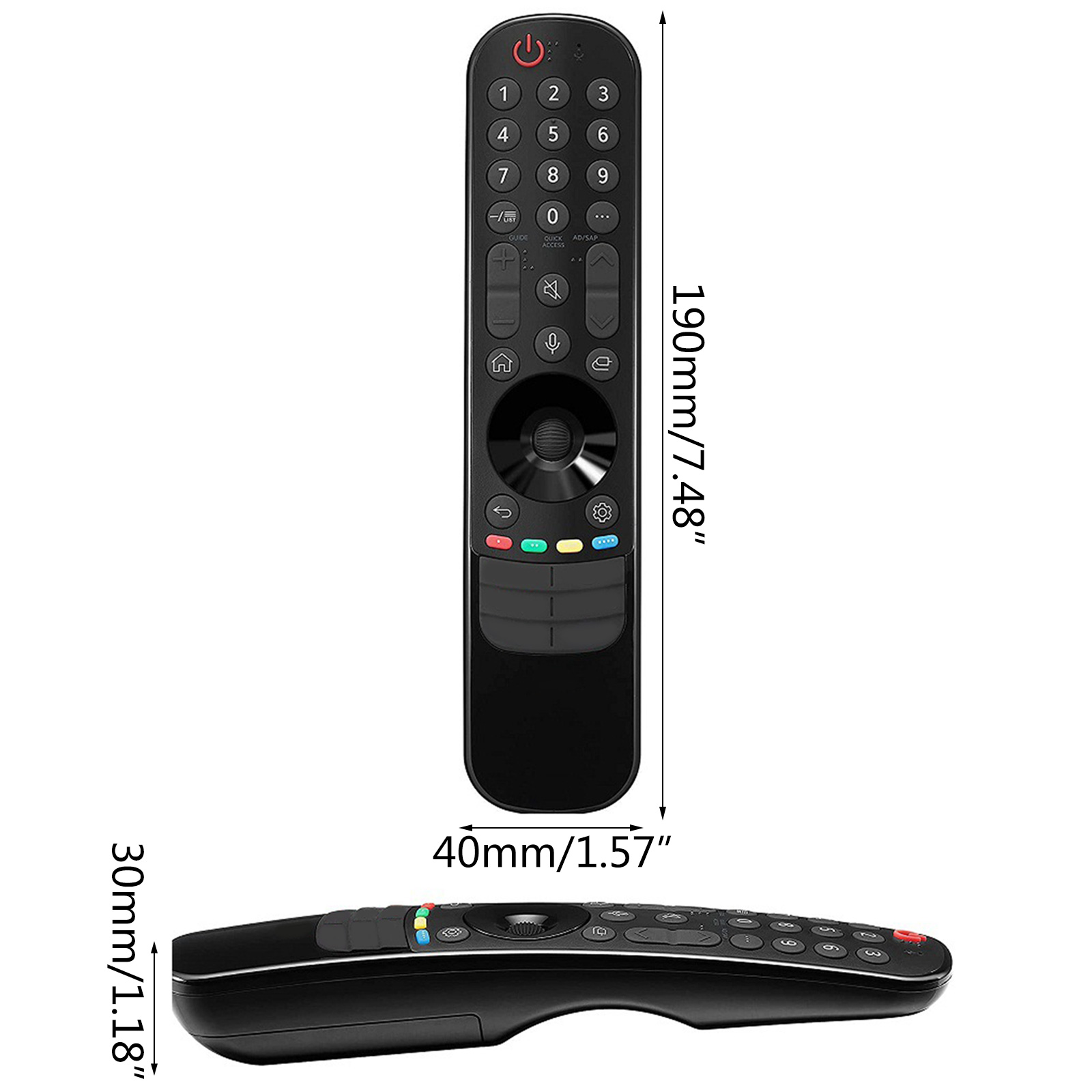 Blackweb 6Device Universal Remote With Wire Less Audio Transmitter And