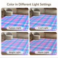 thumbnail image 7 of ODIKA 8'x10' Washable Area Rug Non-Slip Chair-Friendly Mat Ombre Short Checkered Geometric Transitional Block Layout Pile for Dining Room, Large Office, Lounge, 7 of 7