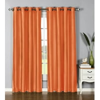 Orange Sheer Curtains Walmart Com