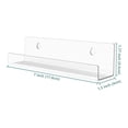 thumbnail image 3 of nipocaio Acrylic Record Rack Wall Mount CD Album Wall Display Rack Vinyl Wall Mount with 3M Backpack 6pcs, 3 of 5